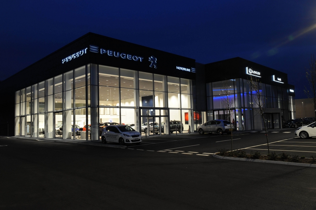 Curtain Walling for Car Showrooms, Hampshire